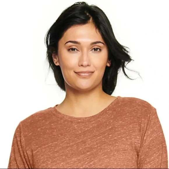 Long Sleeve Crewneck Tee Cinnamon X-Small - Picture 3 of 10